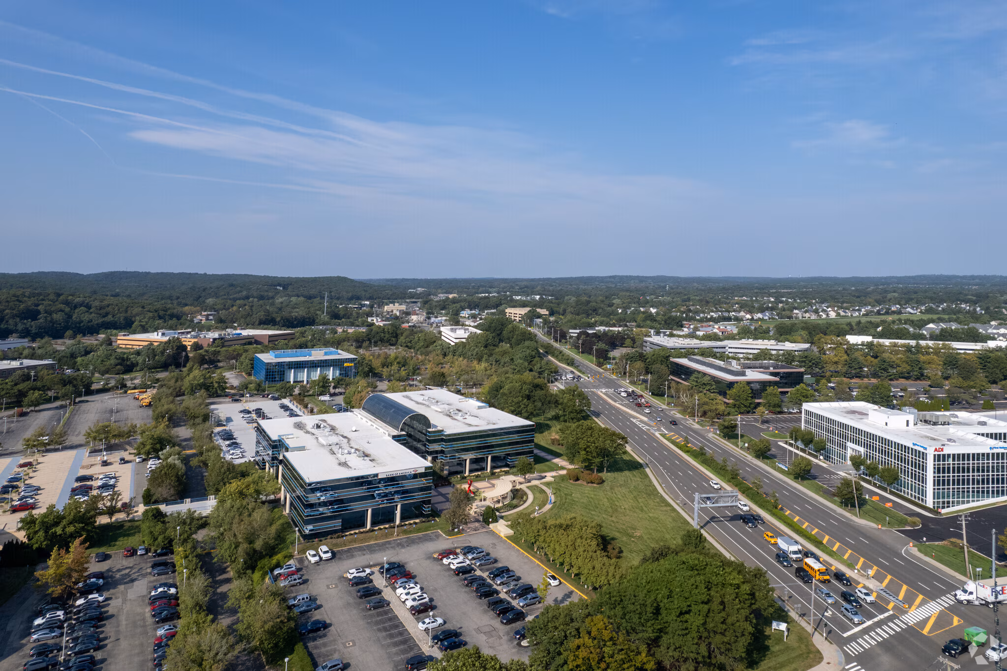 Aerial view of Melville and the Route 110 corridor, Long Island — RDI Solutions service area